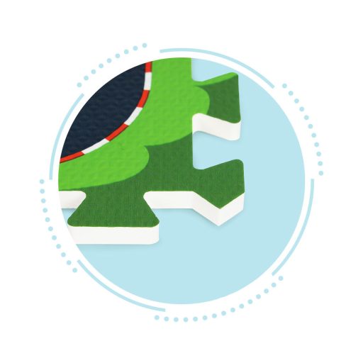 Habszivacs puzzle szőnyeg városi utcák