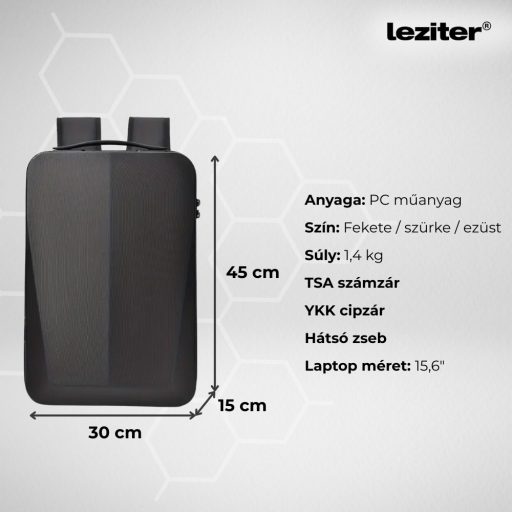 Axen merevített Usb-s laptop hátizsák