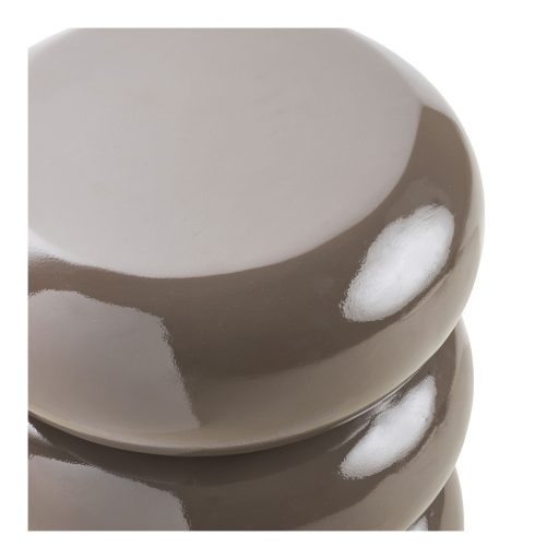 Rosolina dohányzóasztal üvegszálból, barna, ø35,5x44 cm