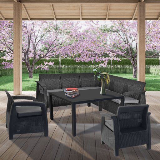 Corfu Relax duo kerti bútor garnitúra melody asztallal