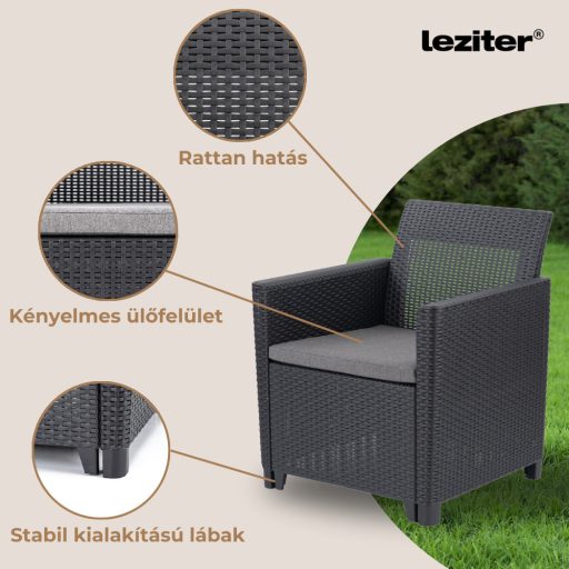 Claire IV Balcony kerti bútor garnitúra vigo tárolós asztallal