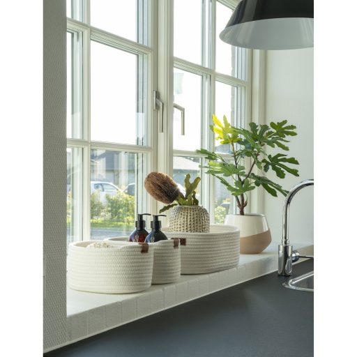 Jarana kosarak, pamut, fehér, 3 db