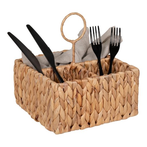 Pleiku fali kosár, vízi jácint, natúr, 20x11x20 cm