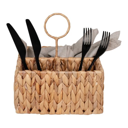 Pleiku fali kosár, vízi jácint, natúr, 20x11x20 cm