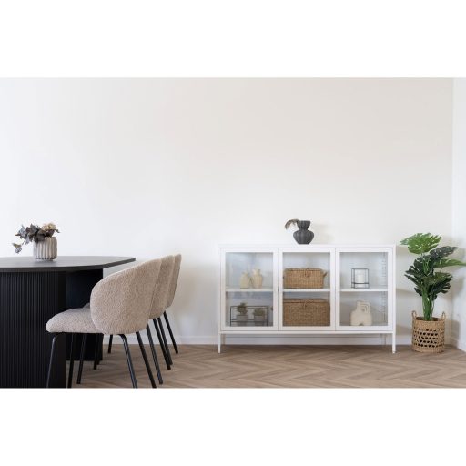 Váza, kerámia, fekete ø17,2x19,4 cm