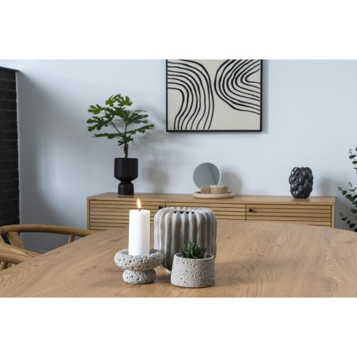 Virágcserép, kerámia, fekete ø15x23,5 cm