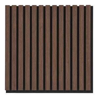   Akusztikus panel, fa furnér, dió, dió hatású 52x52x2,2 cm