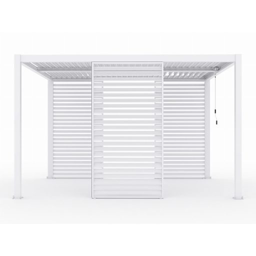 LUXE Lamellás oldalpanel (R) 123x218cm 4 m-ig fehér