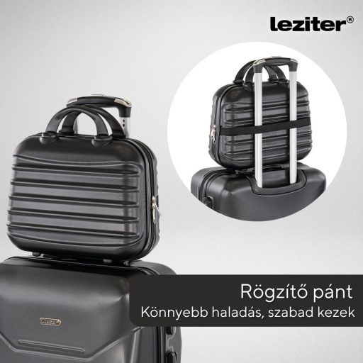 TraveLux Max kisméretű kézi bőrönd keményfedeles 28x36x16 cm