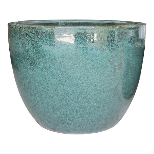 Burnley edények, mázas kerámia, zöld 3 db