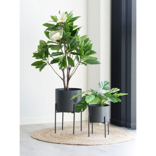 Pavia Virágcserepek, acél, szürke, 2 db