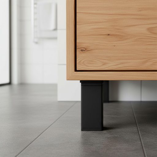 Uni bútorláb 100 mm fekete