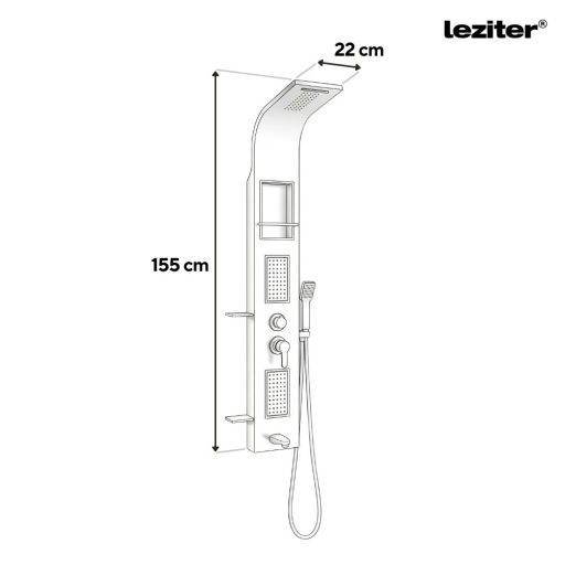 Angel hidromasszázs zuhanypanel