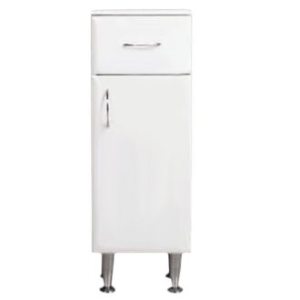   Bianca Plus 30 alacsony szekrény 1 ajtóval, 1 fiókkal, magasfényű fehér színben, jobbos