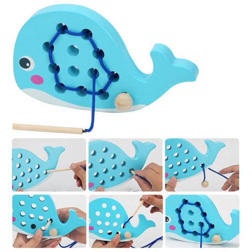 Bálnás fűzős fajáték