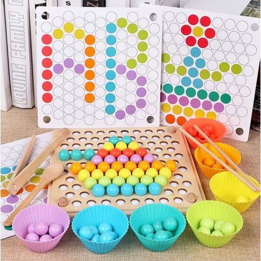 Golyó mozaik kirakó Montessori fajáték