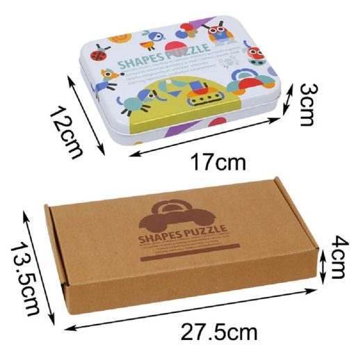 Logikai alak kirakó Montessori fajáték