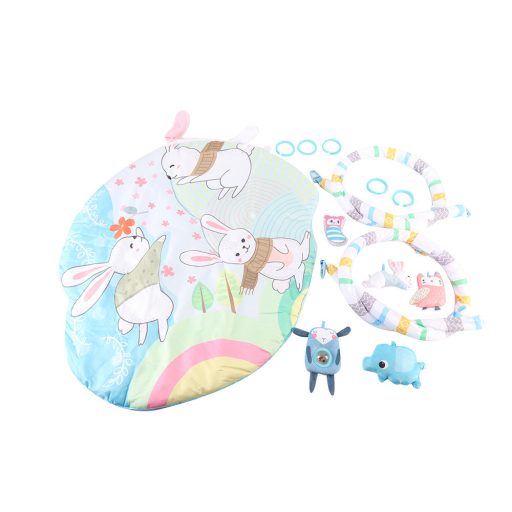 Játszószőnyeg játékhíddal, mozgó fülekkel