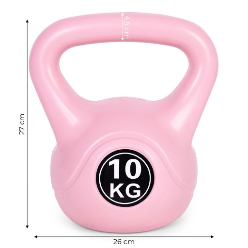 Kettlebell 10 kg rózsaszín