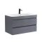 Cube 80 alsó szekrény mosdóval