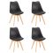 Silla étkezőszék 4 db fekete színben