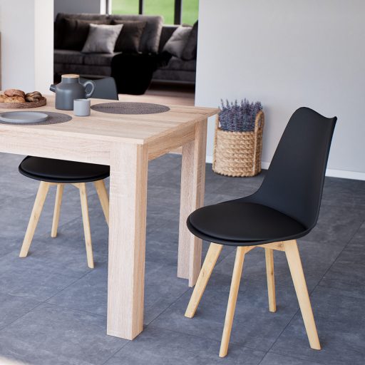 Silla étkezőszék 4 db fekete színben