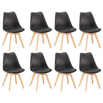 Silla étkezőszék 8 db fekete színben