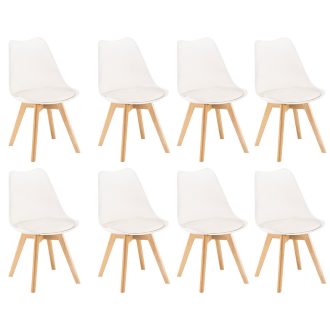 Silla étkezőszék 8 db fehér színben