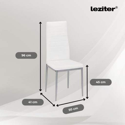 Tino NOVA Étkezőszék fehér-szürke színben