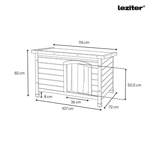 Smiley Basic kutyaház "XL"