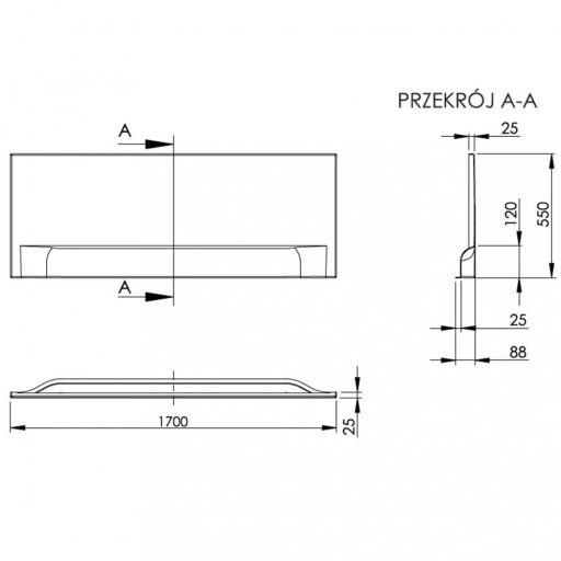 Dida/Wivea 170 hosszú előlap