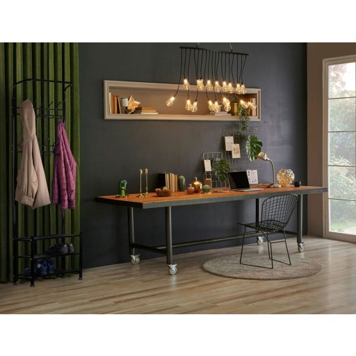 Álló ruhafogas cipőtartóval fekete