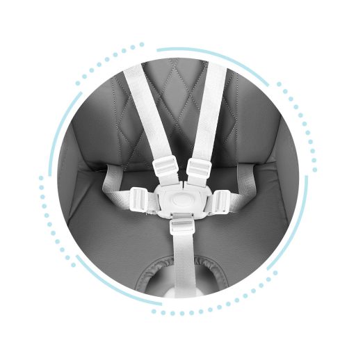 Összecsukható gyerek etetőszék 3 in 1 szürke