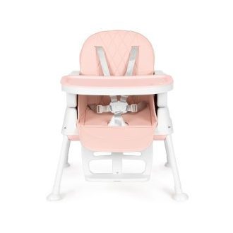 Összecsukható gyerek etetőszék 3 in 1 rózsaszín