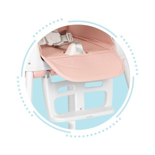 Összecsukható gyerek etetőszék 3 in 1 rózsaszín