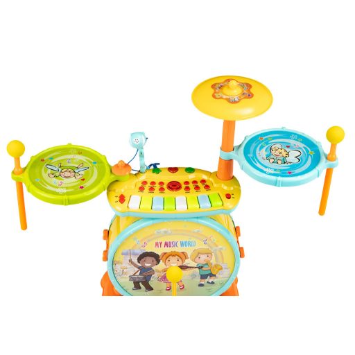 Dobkészlet zongora karaoke mikrofon 2 az 1-ben mp3 LED