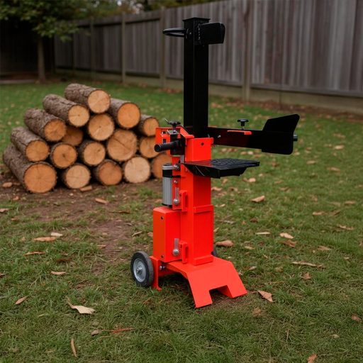 Függőleges elektromos rönkhasító állítható munkaasztallal HYV6T-II 3000W 6T