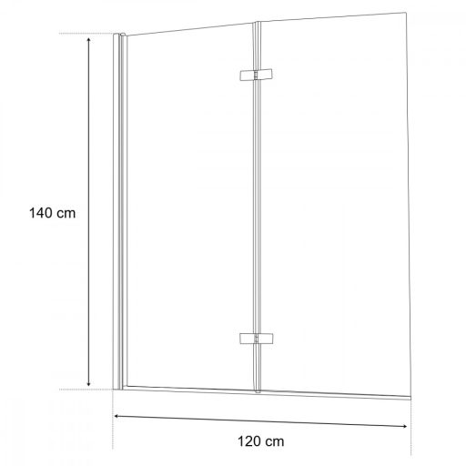 Alor 122x140 cm kádparaván