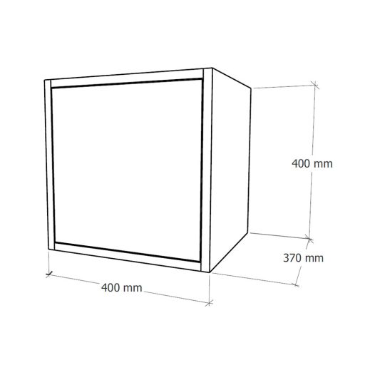 Boxie 1 ajtós fali szekrény 40x40x37 cm zöld
