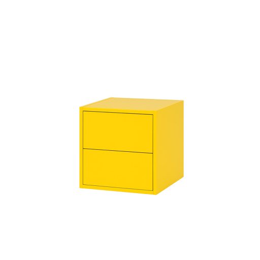 Boxie 2 fiókos fali szekrény 40x40x37 cm sárga