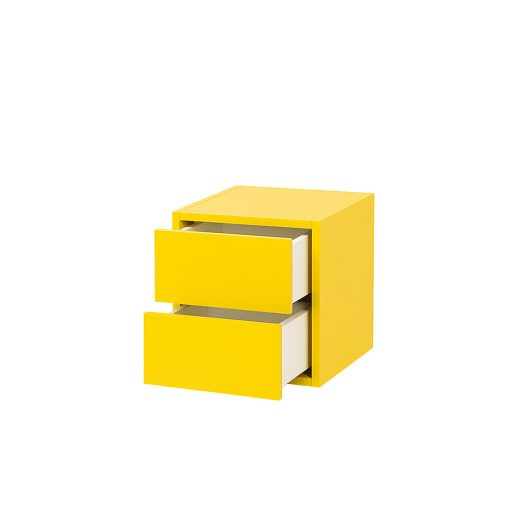 Boxie 2 fiókos fali szekrény 40x40x37 cm sárga