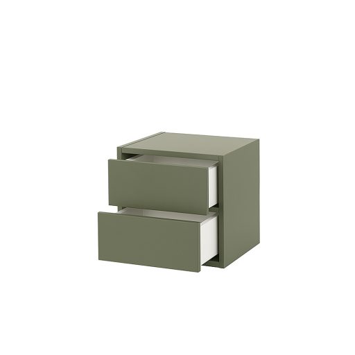 Boxie 2 fiókos fali szekrény 40x40x37 cm zöld