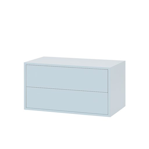 Boxie 2 fiókos fali szekrény 40x80x37 cm kék