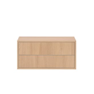 Boxie 2 fiókos fali szekrény 40x80x37 cm sonoma tölgy