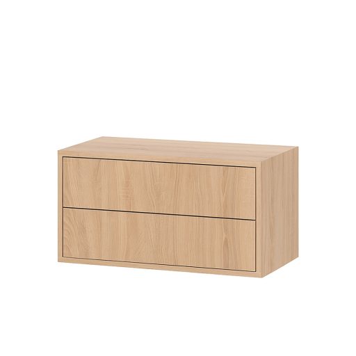 Boxie 2 fiókos fali szekrény 40x80x37 cm sonoma tölgy