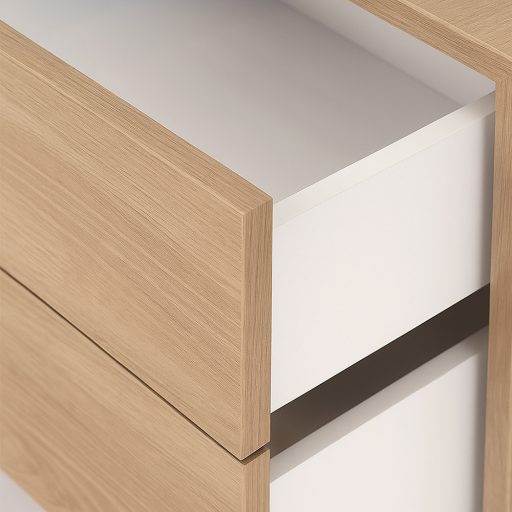 Boxie 2 fiókos fali szekrény 40x80x37 cm sonoma tölgy