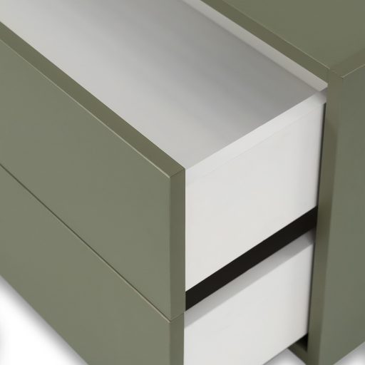 Boxie 2 fiókos fali szekrény 40x80x37 cm zöld