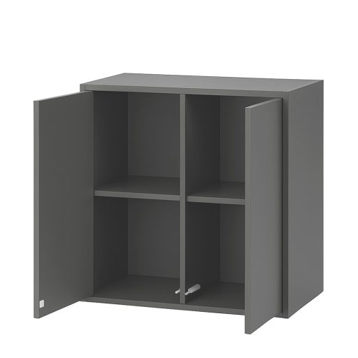 Boxie 2 ajtós fali szekrény 80x80x37 cm antracit