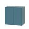 Boxie 2 ajtós fali szekrény 80x80x37 cm petrol kék