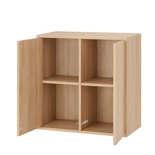 Boxie 2 ajtós fali szekrény 80x80x37 cm sonoma tölgy